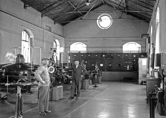 Zoom: Maschinenhalle 1946, 22 Jahre nach dem ersten Umbau

