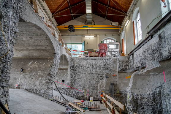 Bausubstanz aus vergangenen Zeiten: Die Maschinenhalle wurde fast komplett entkernt. 